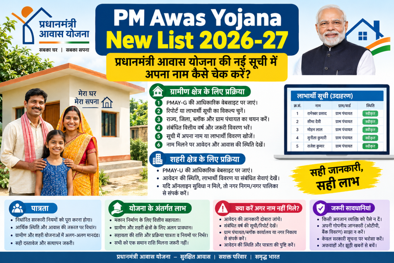 PM Awas Yojana New List 2026-27
